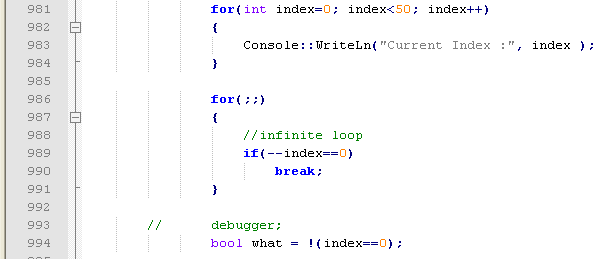 Simple for loop